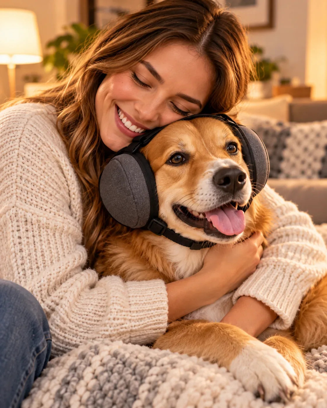 Perro con su persona